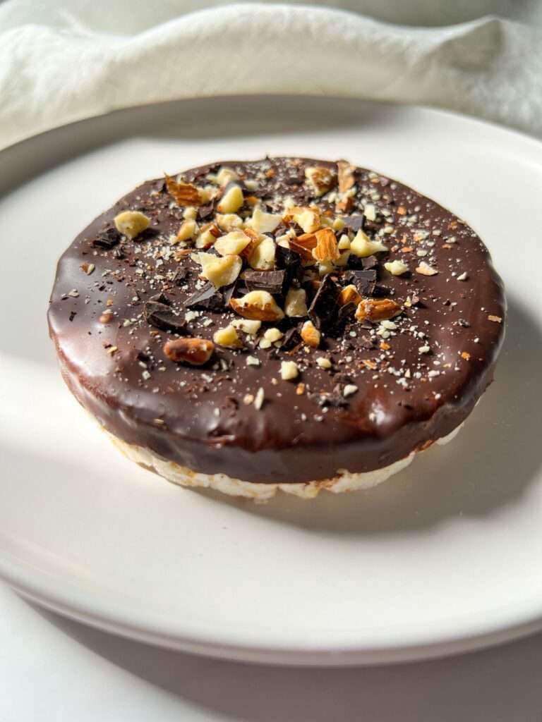 3 Ingredient Chocolate Nut Butter Rice Cakes The Modern Nonna